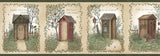 York Fisher Sage Country Outhouses Border