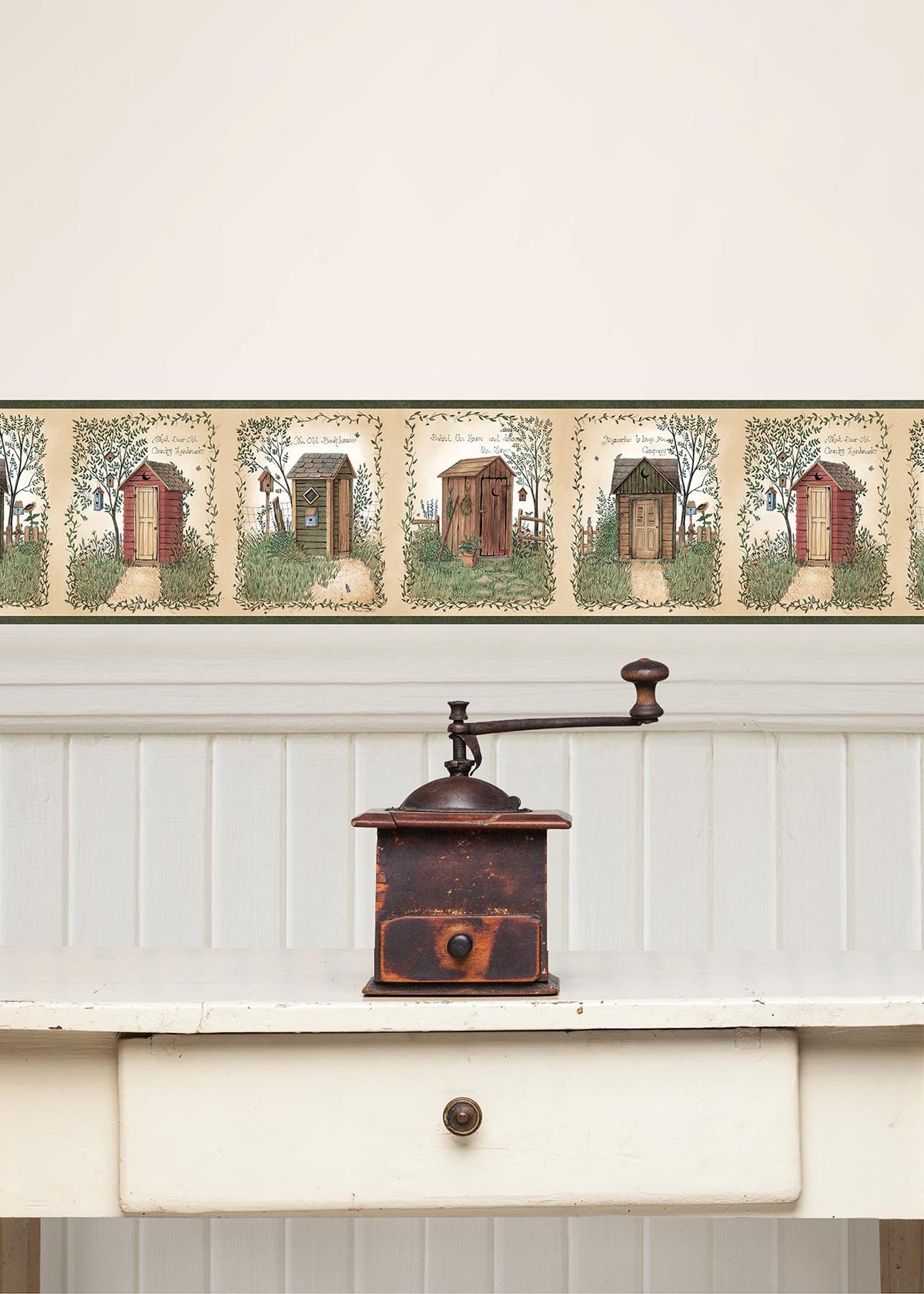 York Fisher Sage Country Outhouses Border