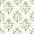 York Arronsburg Ivory Damask Wallpaper