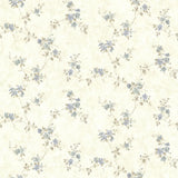 York Rose Valley Sky Floral Trail Wallpaper