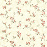 York Rose Valley Pink Floral Trail Wallpaper