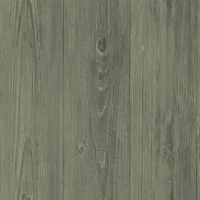 York Mapleton Sage Faux Wood Texture Wallpaper