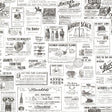 York Adamstown Ivory Vintage Newspaper Wallpaper