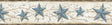 York June Blue Heritage Tin Star Border