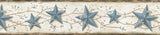 York June Blue Heritage Tin Star Border