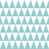 York Verdon Aquamarine Geometric Wallpaper