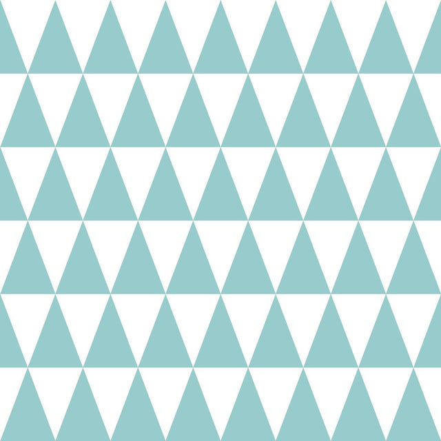York Verdon Aquamarine Geometric Wallpaper