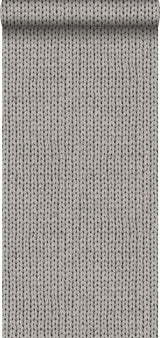 York Hart Taupe Chevron Fabric Wallpaper