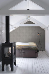 York Hart Taupe Chevron Fabric Wallpaper