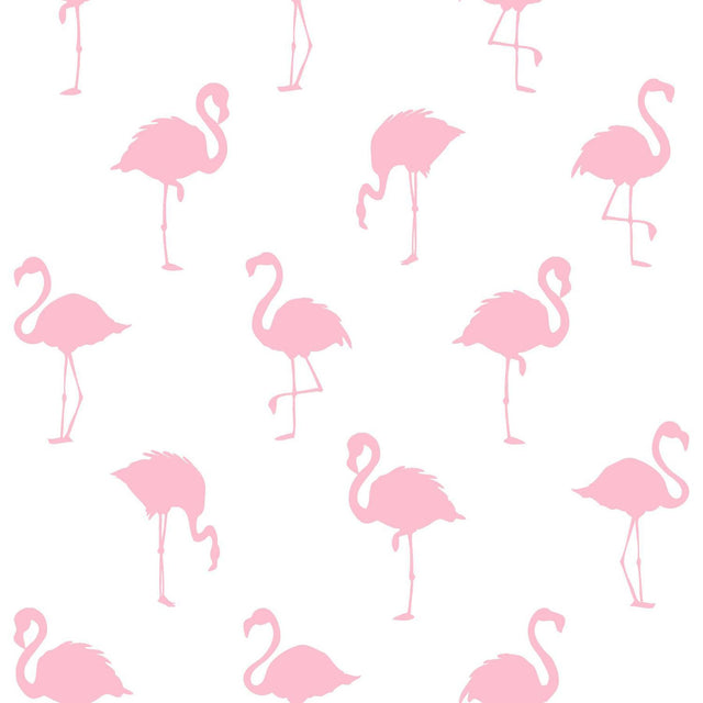 York Lovett Pink Flamingo Wallpaper