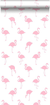 York Lovett Pink Flamingo Wallpaper