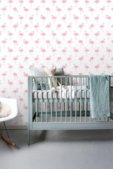 York Lovett Pink Flamingo Wallpaper