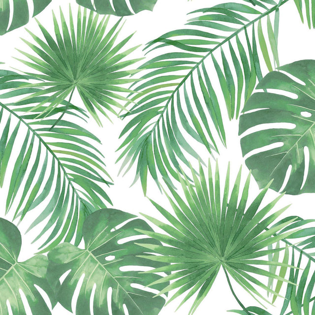 York Patti Light Green Leaves Wallpaper