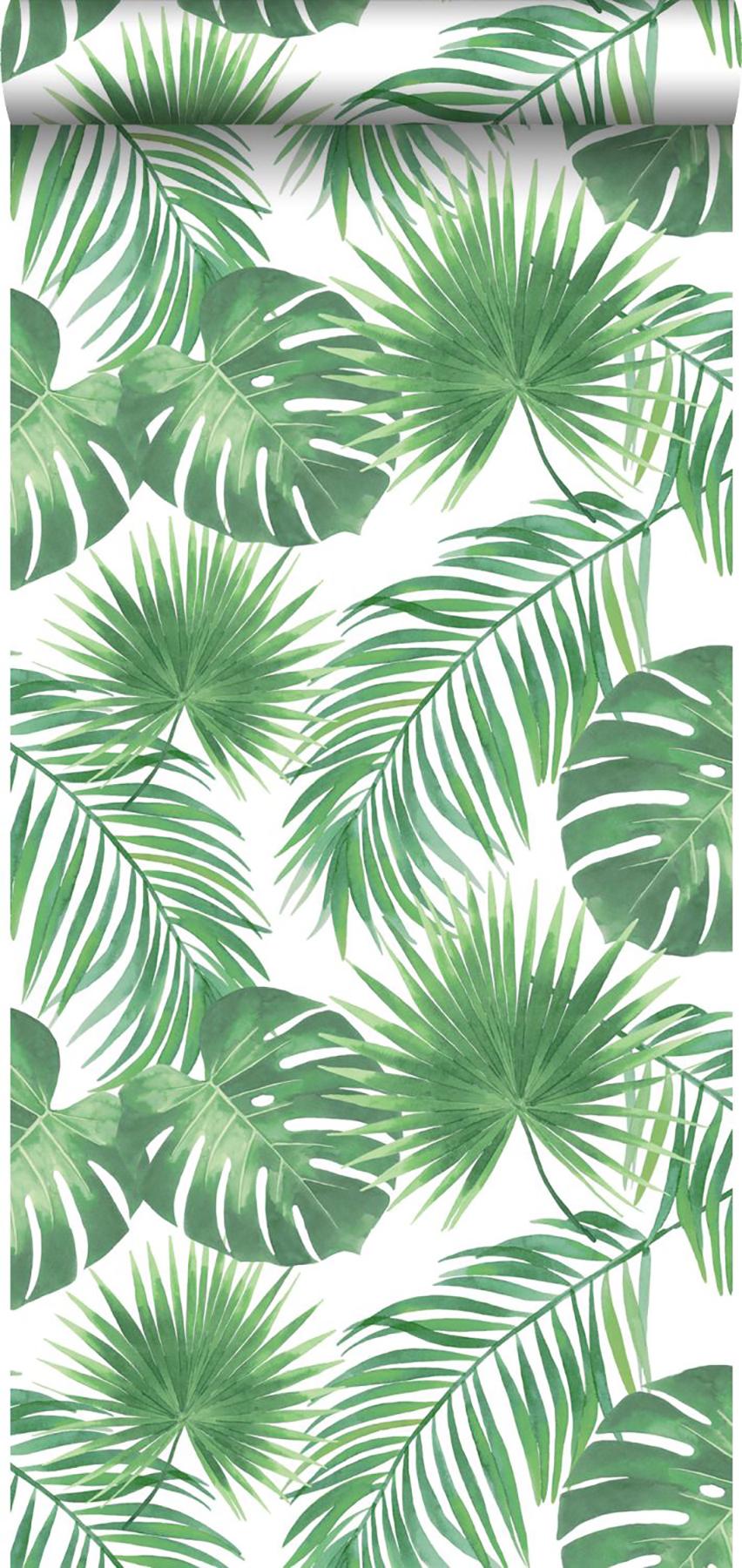 York Patti Light Green Leaves Wallpaper