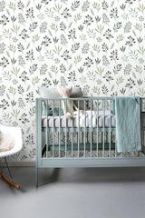 York Cynara White Scandinavian Floral Wallpaper
