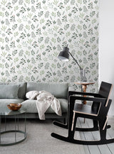 York Cynara White Scandinavian Floral Wallpaper