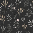 York Cynara Charcoal Scandinavian Floral Wallpaper