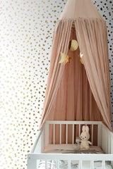 York Confetti Gold Terrazzo Wallpaper