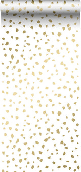 York Confetti Gold Terrazzo Wallpaper