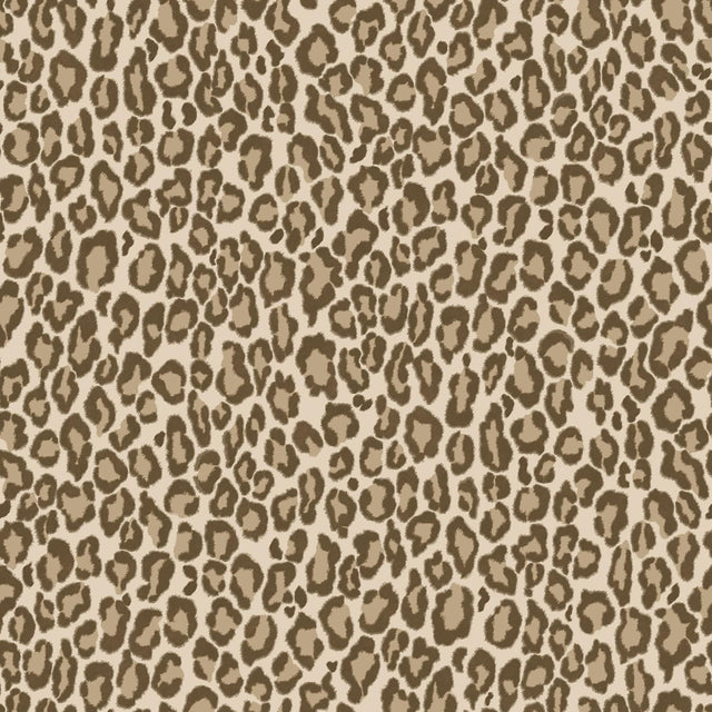 York Cicely Brown Leopard Skin Wallpaper