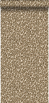 York Cicely Brown Leopard Skin Wallpaper