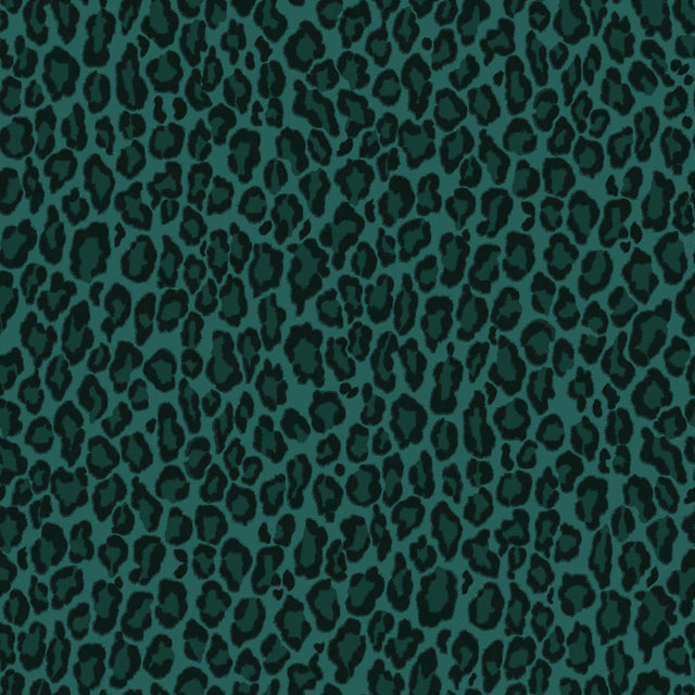 York Cicely Green Leopard Skin Wallpaper