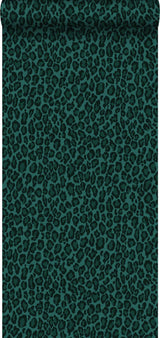 York Cicely Green Leopard Skin Wallpaper