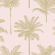 York Taj Blush Palm Trees Wallpaper