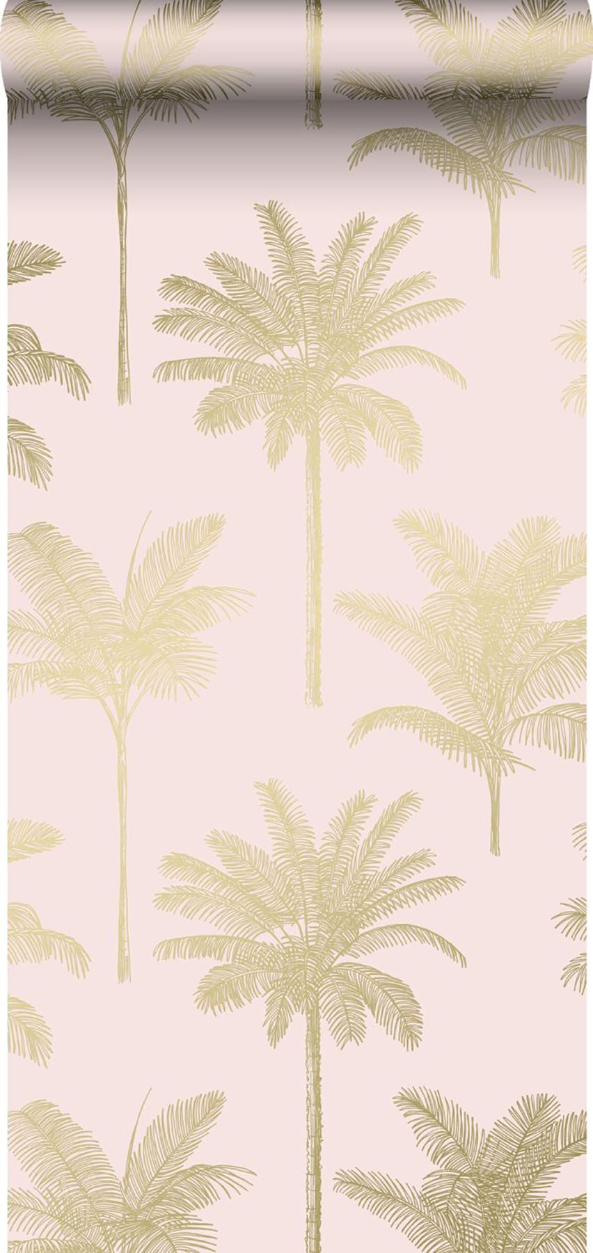 York Taj Blush Palm Trees Wallpaper