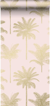 York Taj Blush Palm Trees Wallpaper