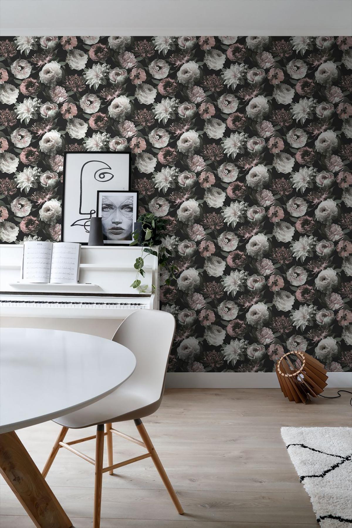 York Contessa Blush Flowers Wallpaper