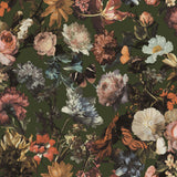 York Zarinda Olive Flowers Wallpaper