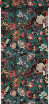 York Zarinda Sea Green Flowers Wallpaper