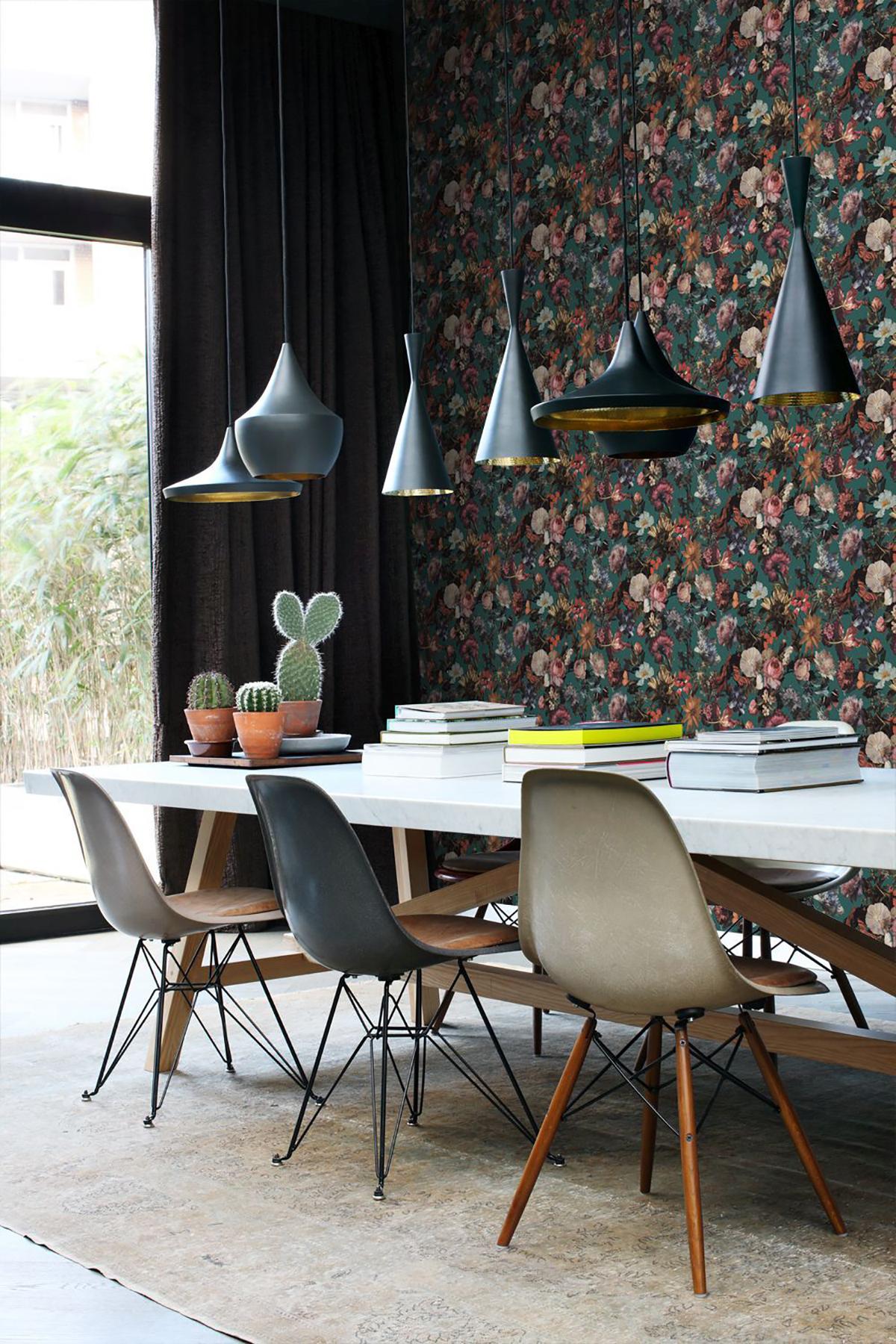 York Zarinda Sea Green Flowers Wallpaper