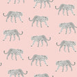 York Prowl Pink Jaguars Wallpaper