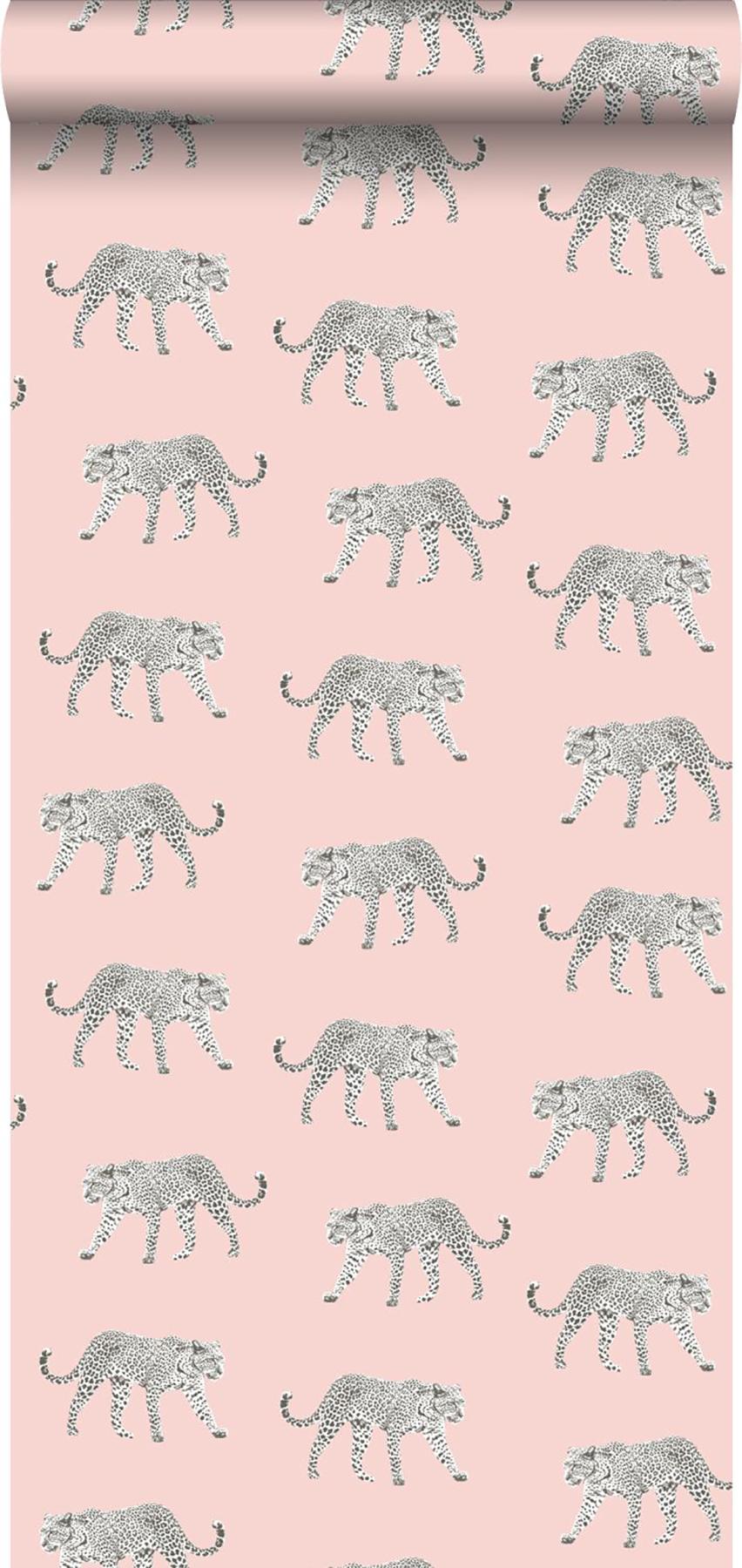 York Prowl Pink Jaguars Wallpaper