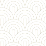 York Lalique White Art Deco Motif Wallpaper