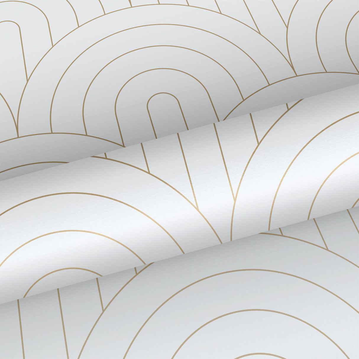 York Lalique White Art Deco Motif Wallpaper