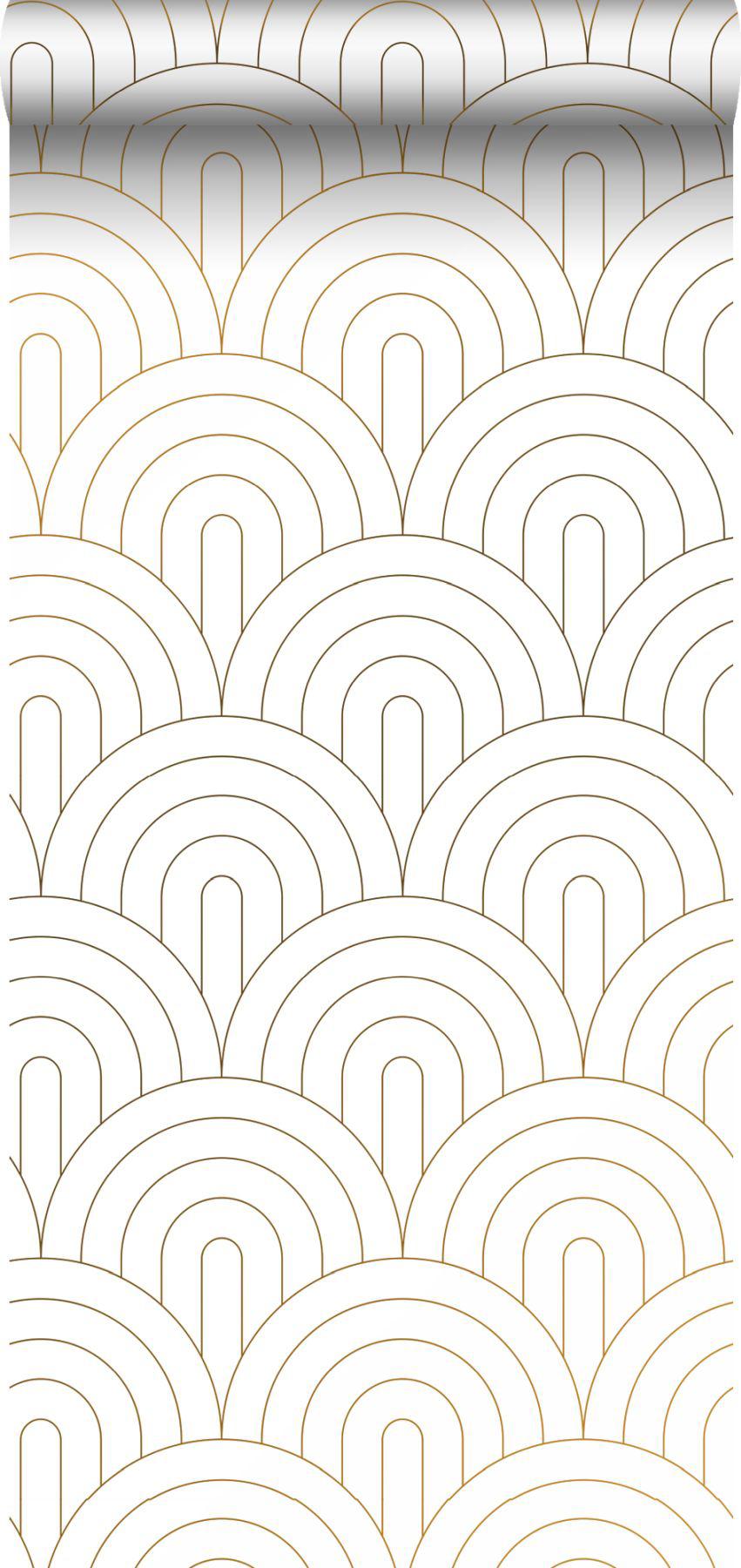York Lalique White Art Deco Motif Wallpaper