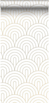 York Lalique White Art Deco Motif Wallpaper