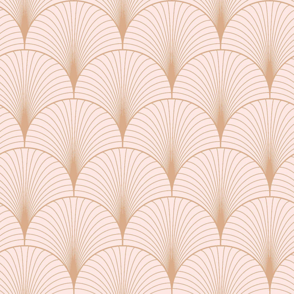York Lempicka Pink Art Deco Motif Wallpaper