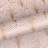 York Lempicka Pink Art Deco Motif Wallpaper