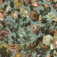 York Zarinda Light Blue Flowers Wallpaper