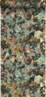 York Zarinda Light Blue Flowers Wallpaper