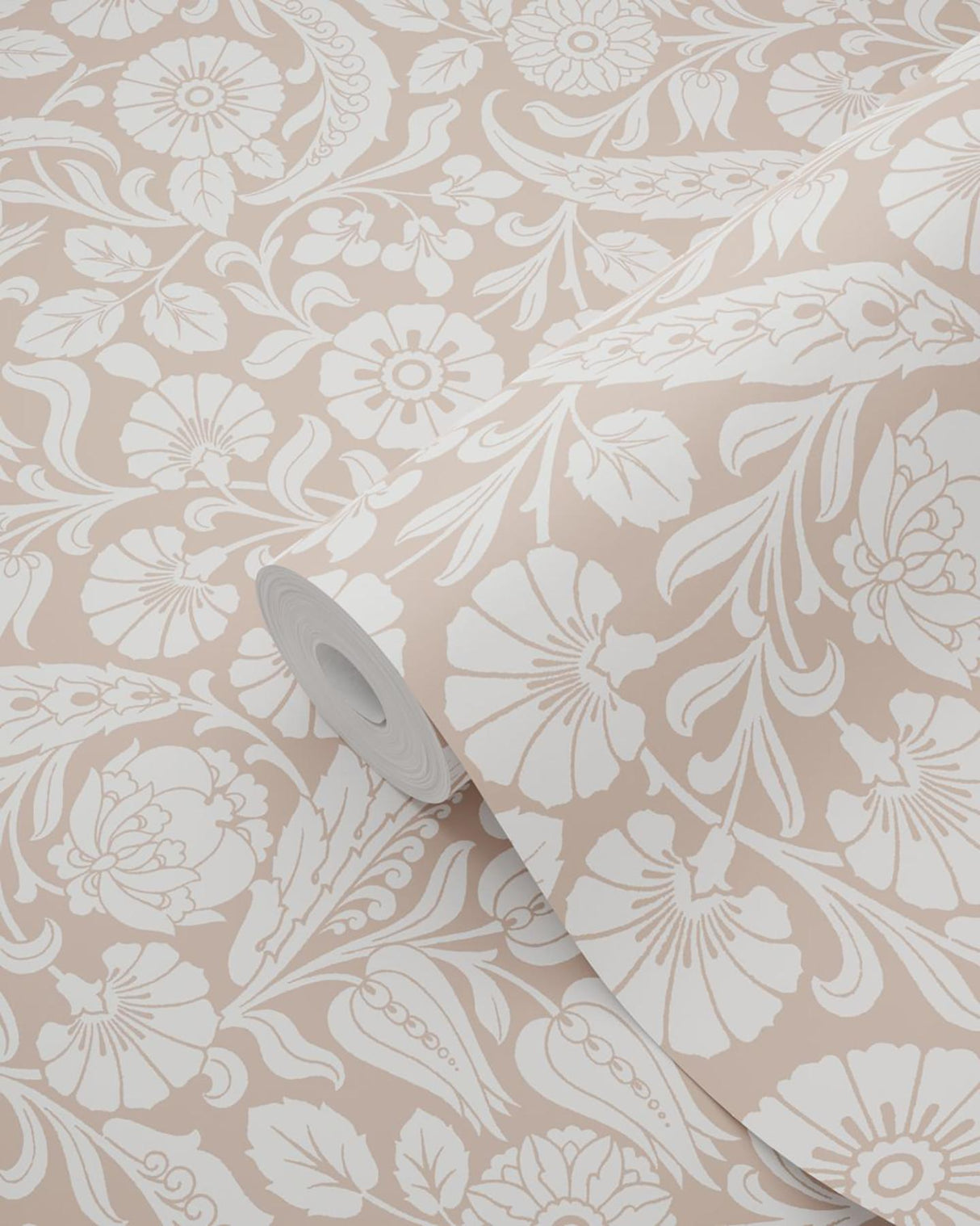 York Cordelia Pink Baroque Blooms Wallpaper