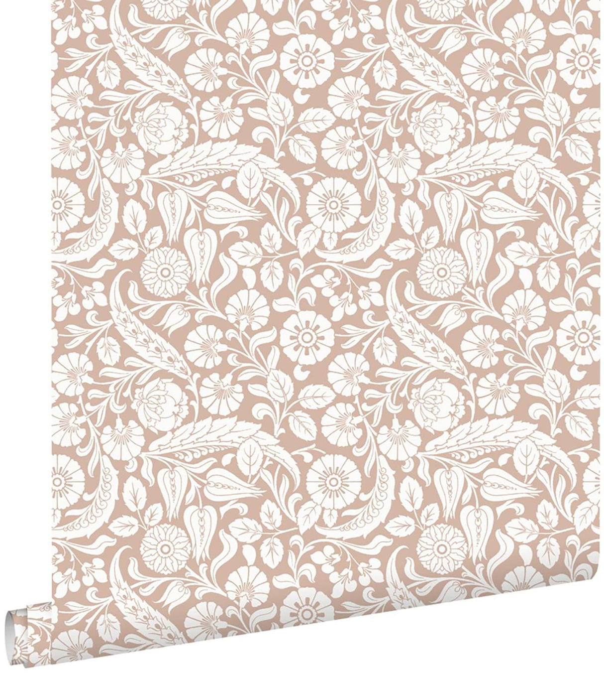 York Cordelia Pink Baroque Blooms Wallpaper