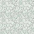York Cordelia Green Baroque Blooms Wallpaper
