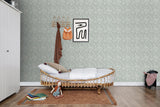 York Cordelia Green Baroque Blooms Wallpaper