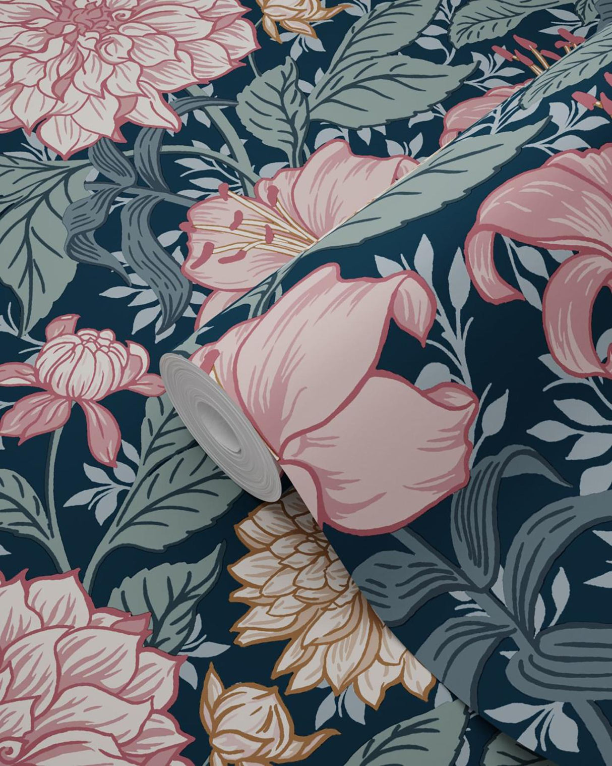 York Persephone Multicolor Spring Blossoms Wallpaper