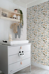 York Fiore Blue Wildflowers Wallpaper